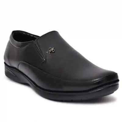WUGO::Latest Trendy Men Formal Shoes|Black Moccasin Shoes|Office Shoes For Men's & Boys- Size 40 MOCCASIN05-BLK