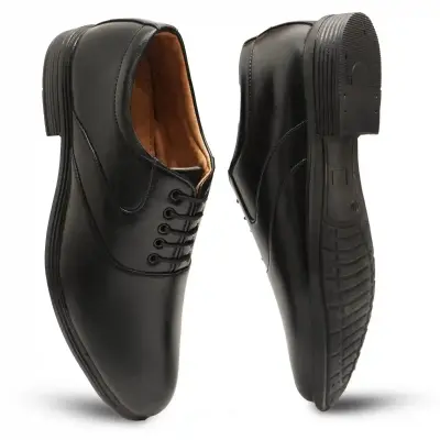 WUGO::Latest Stylish Men Formal Shoes|Black Derby Shoes|Office Shoes For Men's & Boys - Black Size 42 LACE09