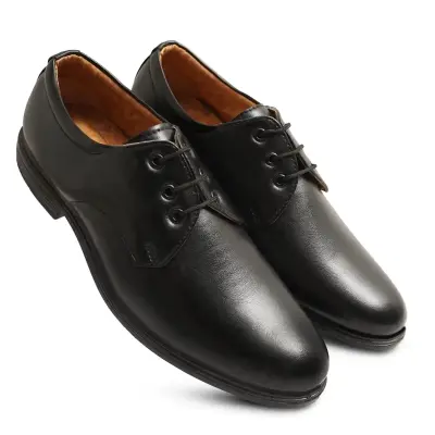 WUGO::Latest Stylish Men Formal Shoes|Black Derby Shoes|Office Shoes For Men's & Boys - Black Size 43 LACE11