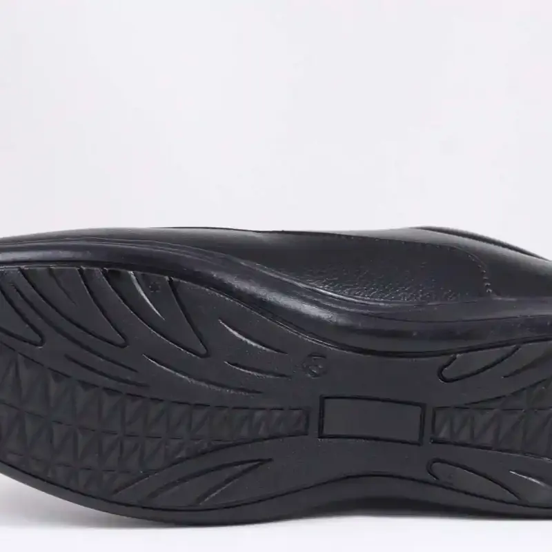 WUGO::Latest Trendy Men Formal Shoes|Black Moccasin Shoes|Office Shoes For Men's & Boys-MOCCASIN02-BLK Size 42