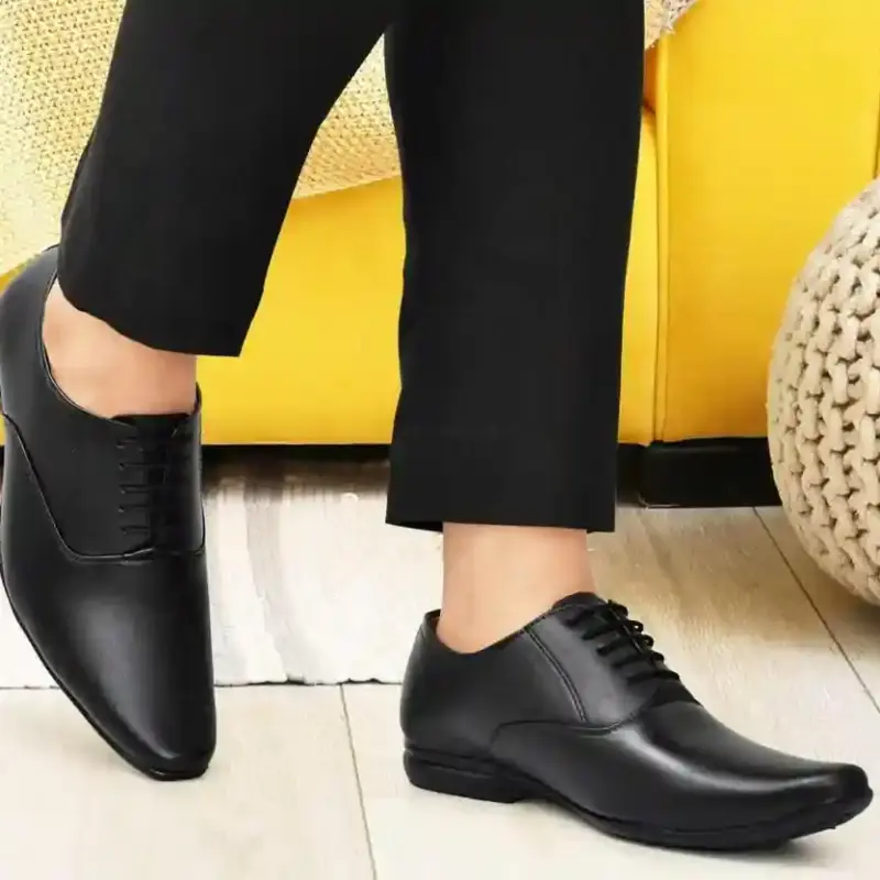 WUGO::Latest Stylish Men Formal Shoes|Black Derby Shoes|Office Shoes For Men's & Boys - Black Size 40 LACE10