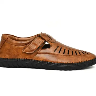 WUGO::Latest Fabulous Men Sandals | Roman Sandals/Outdoor Sandal For Men's & Boys-105-Sandal-TAN Size 44