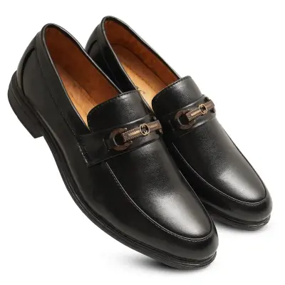 WUGO::Latest Trendy Men Formal Shoes|Black Moccasin Shoes|Office Shoes For Men's & Boys-MOCCASIN08-TAN Size 40