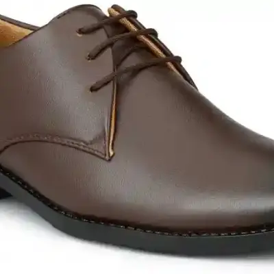 WUGO::Latest Trendy Men Formal Shoes| Brown Derby Shoes| Office Shoes For Men's & Boys - Brown Size 41 LACE03